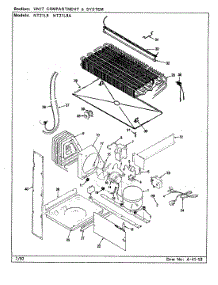 05 - Unit Compartment & System parts for Admiral Refrigerator NT21L9 / BA75C from AppliancePartsPros.com