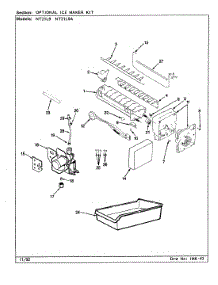 03 - Optional Ice Maker Kit parts for Admiral Refrigerator NT21L9 / CA75A from AppliancePartsPros.com