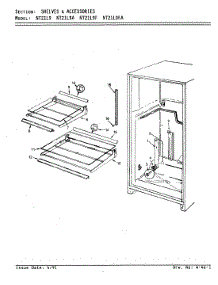 07 - Shelves & Accessories parts for Admiral Refrigerator NT21L9A / AA72C from AppliancePartsPros.com