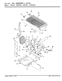 08 - Unit Compartment & System parts for Admiral Refrigerator NT21L9A / AA72C from AppliancePartsPros.com
