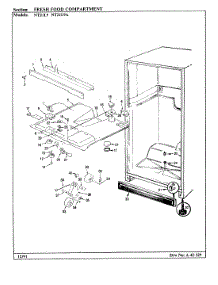 04 - Fresh Food Compartment parts for Admiral Refrigerator NT21L9A / BA76A from AppliancePartsPros.com