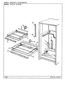 07 - Shelves & Accessories parts for Admiral Refrigerator NT21L9A / BA76C from AppliancePartsPros.com