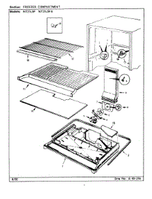 02 - Freezer Compartment parts for Admiral Refrigerator NT21L9F / BA73C from AppliancePartsPros.com