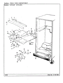 04 - Fresh Food Compartment parts for Admiral Refrigerator NT21L9FA / BA74B from AppliancePartsPros.com