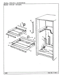 07 - Shelves & Accessories parts for Admiral Refrigerator NT21L9FA / BA74B from AppliancePartsPros.com