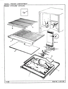 02 - Freezer Compartment parts for Admiral Refrigerator NT21L9FW / CA73A from AppliancePartsPros.com