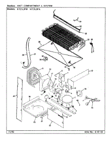 05 - Unit Compartment & System parts for Admiral Refrigerator NT21L9FW / CA73A from AppliancePartsPros.com