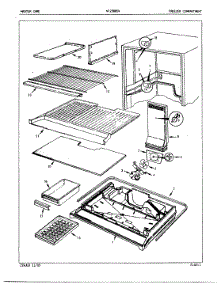 02 - Freezer Compartment parts for Admiral Refrigerator NT23B8SVA / 5A78A from AppliancePartsPros.com