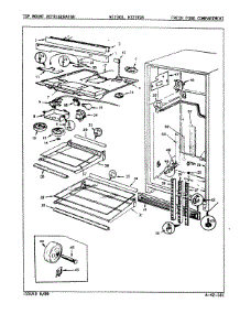 04 - Fresh Food Compartment parts for Admiral Refrigerator NT23K9A / 9A06C from AppliancePartsPros.com