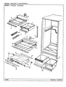 06 - Shelves & Accessories parts for Admiral Refrigerator NT23L82A / CF99A from AppliancePartsPros.com