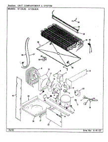 07 - Unit Compartment & System parts for Admiral Refrigerator NT23L82A / CF99A from AppliancePartsPros.com
