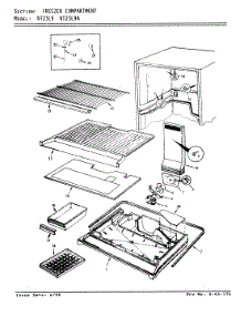 02 - Freezer Compartment parts for Admiral Refrigerator NT23L9 / AA98A from AppliancePartsPros.com