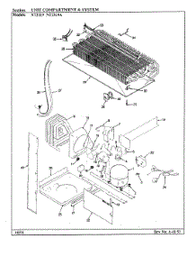 05 - Unit Compartment & System parts for Admiral Refrigerator NT23L9A / BA99A from AppliancePartsPros.com