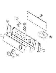 03 - Control Panel parts for Maytag Washer PAV1100AWW from AppliancePartsPros.com