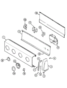 03 - Control Panel parts for Admiral Washer PAV2000AAW from AppliancePartsPros.com