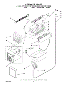 08 - Icemaker Parts parts for Maytag Refrigerator MBF1958XES0 from AppliancePartsPros.com