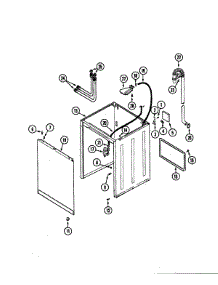 02 - Cabinet parts for Maytag Washer PAV3100AWW from AppliancePartsPros.com