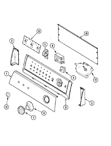 03 - Control Panel parts for Maytag Washer PAV3100AWW from AppliancePartsPros.com