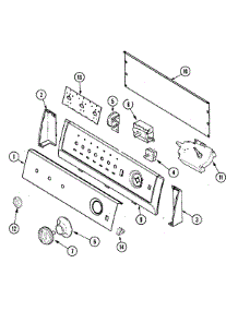 05 - Control Panel parts for Maytag Washer PAV3240AWW from AppliancePartsPros.com