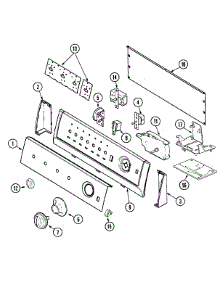 05 - Control Panel parts for Maytag Washer PAV5000AWW from AppliancePartsPros.com