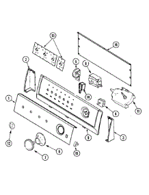 03 - Control Panel parts for Maytag Washer PAV5057AWW from AppliancePartsPros.com