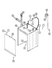 03 - Cabinet parts for Maytag Washer PAV5157AWW from AppliancePartsPros.com