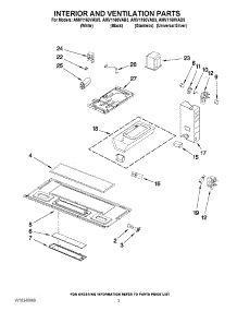 03 - Interior And Ventilation Parts parts for Maytag Microwave AMV1160VAW3 from AppliancePartsPros.com