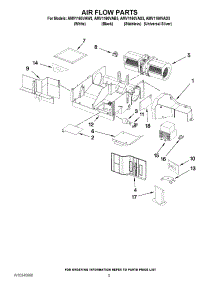 04 - Air Flow Parts parts for Maytag Microwave AMV1160VAS3 from AppliancePartsPros.com