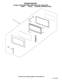 02 - Door Parts parts for Maytag Microwave AMV2174VAS3 from AppliancePartsPros.com