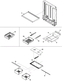 09 - Refrigerator Shelving parts for Maytag Refrigerator PBB1951GRW / PPBB1951GW0 from AppliancePartsPros.com