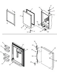 09 - Refrigerator Door parts for Maytag Refrigerator PBB1951HEQ from AppliancePartsPros.com