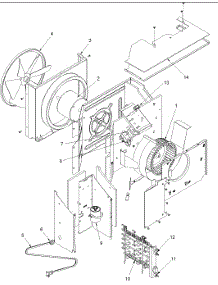 02 - Fan And Control Assy parts for Amana Air Conditioner PBE092A35A / P1225041R from AppliancePartsPros.com