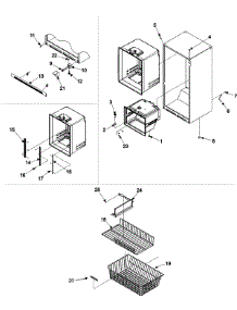 08 - Interior Cabinet & Freezer Shelves parts for Maytag Refrigerator PBF1951HEQ from AppliancePartsPros.com