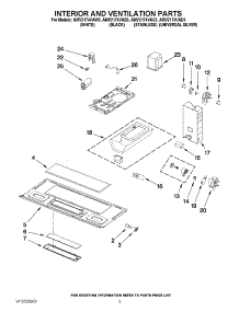 03 - Interior And Ventilation Parts parts for Maytag Microwave AMV2174VAD3 from AppliancePartsPros.com