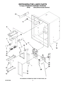02 - Refrigerator Liner Parts parts for Maytag Refrigerator MFI2665XEW0 from AppliancePartsPros.com