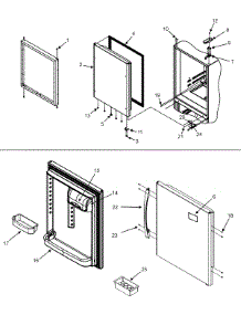 09 - Refrigerator Door parts for Maytag Refrigerator PBF2253HEW from AppliancePartsPros.com