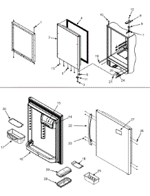 09 - Refrigerator Door parts for Maytag Refrigerator PBF2255HEW from AppliancePartsPros.com