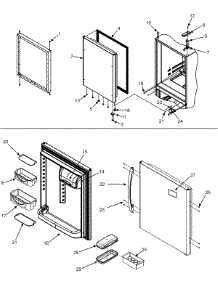 09 - Refrigerator Door parts for Maytag Refrigerator PBF2555HEB from AppliancePartsPros.com
