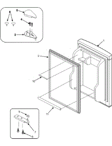 02 - Door parts for Maytag Refrigerator PCF1700ACW from AppliancePartsPros.com