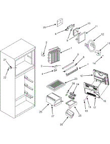02 - Freezer Compartment parts for Maytag Refrigerator PCF8200ACW from AppliancePartsPros.com