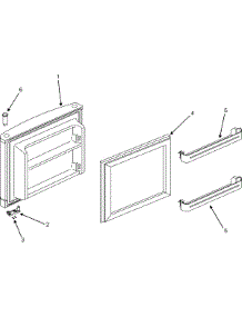 03 - Freezer Door parts for Maytag Refrigerator PCF8200ACW from AppliancePartsPros.com