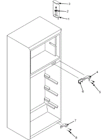 06 - Hinges & Door Switch parts for Maytag Refrigerator PCF8200ACW from AppliancePartsPros.com