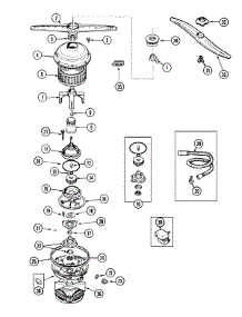 03 - Pump & Motor parts for Maytag Dishwasher PDB3600AWN from AppliancePartsPros.com