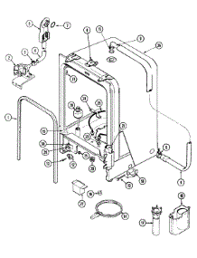 07 - Tub parts for Maytag Dishwasher PDC3600AWE from AppliancePartsPros.com