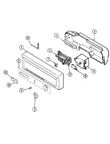 02 - Control Panel parts for Maytag Dishwasher PDC3600BWE from AppliancePartsPros.com