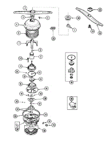 04 - Pump & Motor parts for Maytag Dishwasher PDC3600BWE from AppliancePartsPros.com