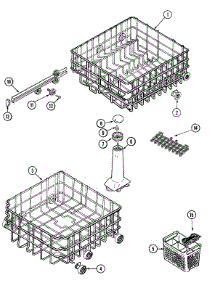06 - Track & Rack Assembly parts for Maytag Dishwasher PDC3600BWE from AppliancePartsPros.com