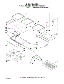03 - Shelf Parts parts for Maytag Refrigerator MFI2665XEM0 from AppliancePartsPros.com