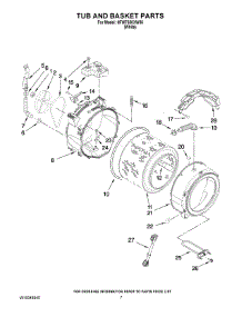 05 - Tub And Basket Parts parts for Maytag Washer NFW7600XW00 from AppliancePartsPros.com