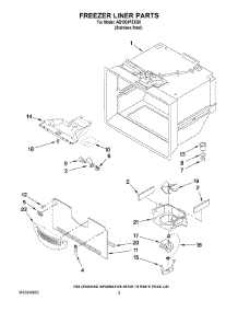 03 - Freezer Liner Parts parts for Maytag Refrigerator AB1924PEKS8 from AppliancePartsPros.com